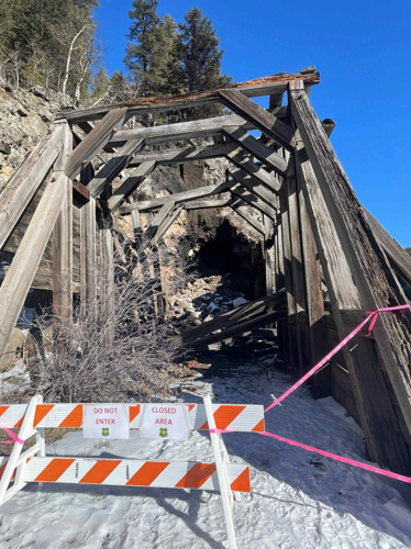 Abandoned train tunnel fire continues burning near Bear Gulch