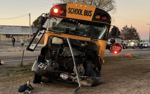 Crash involving two school buses sends two adults and four children to hospitals, shuts down East Idaho highway