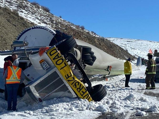 Wrecked semi