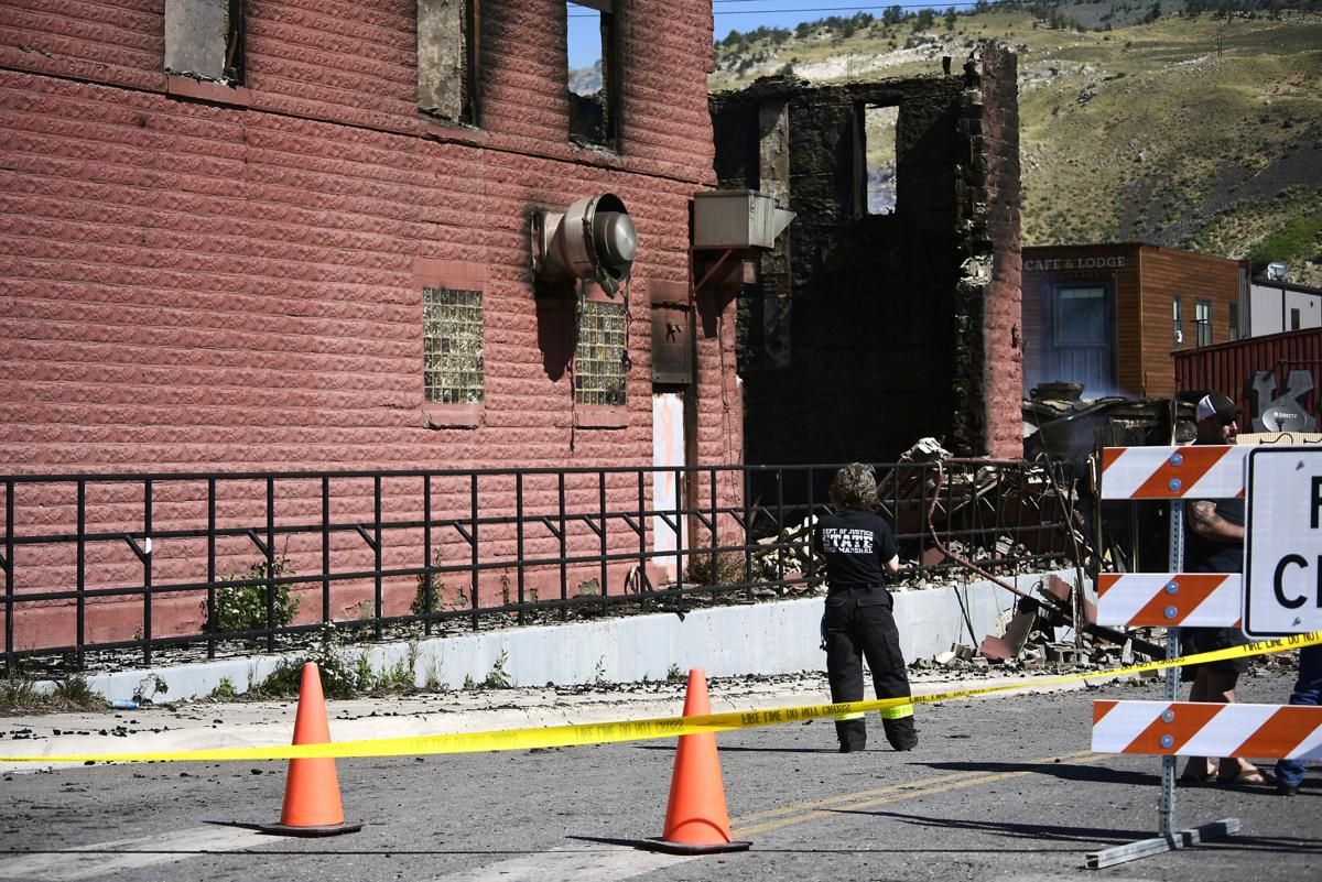 Gardiner fire still smoldering after destroying multiple buildings