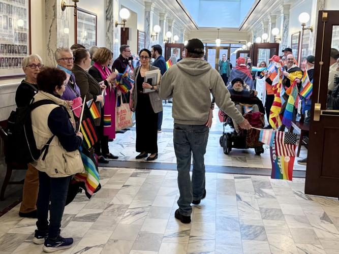 Flag bill gathering