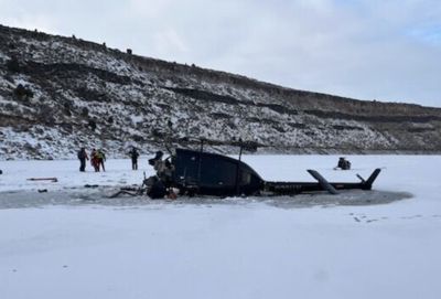 Helicopter crash photo