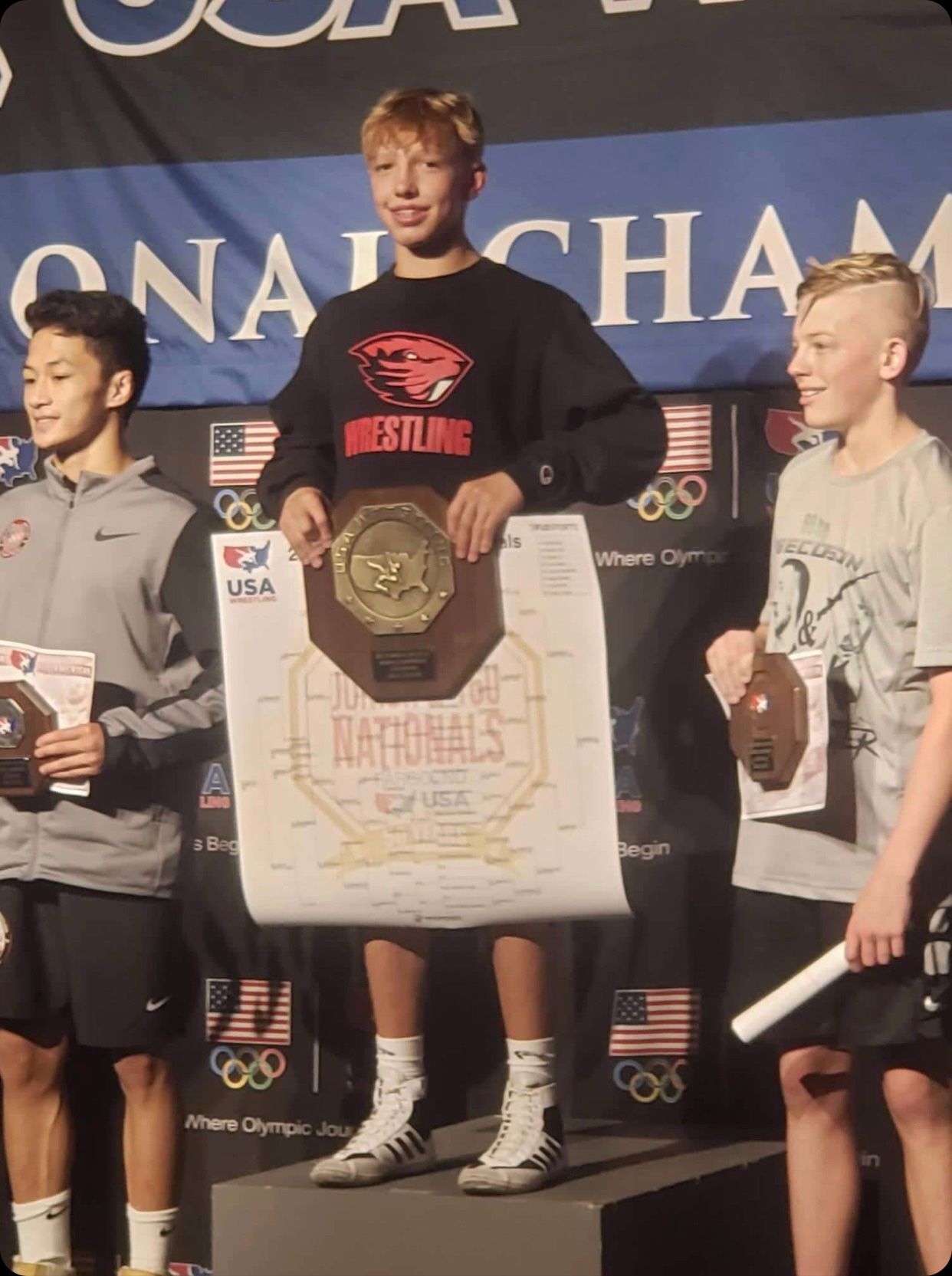 American Falls wrestler Kolter Burton wins Greco Roman Junior