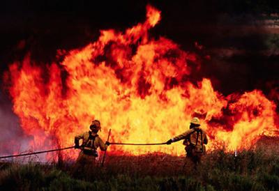 Wildfire stock image file photo
