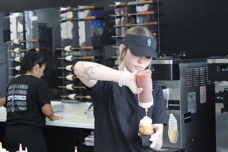 Crispy Cones worker