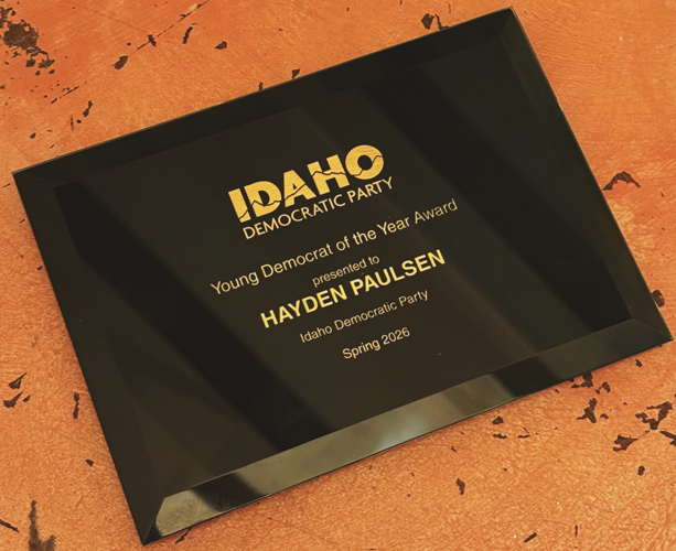 Hayden Paulsen 2026 Democrat of the Year