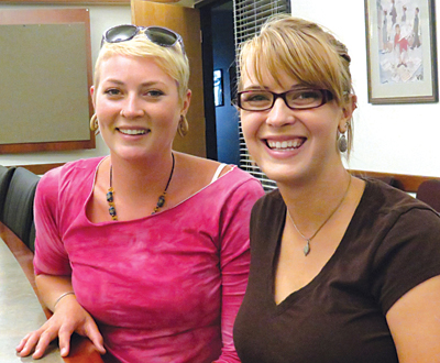 Kyndl Quayle, left, and Camryn Quayle