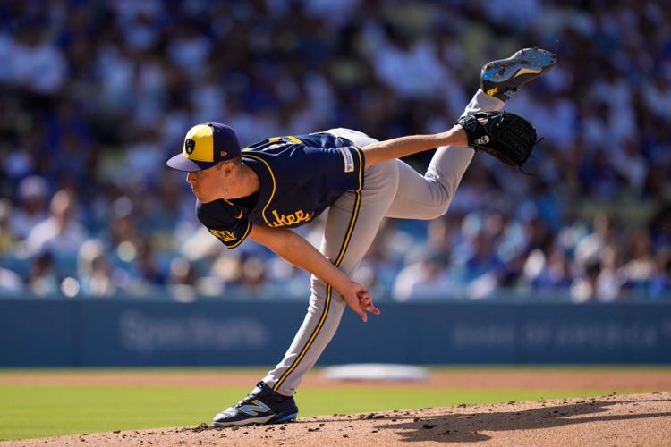 Brewers Dodgers Baseball