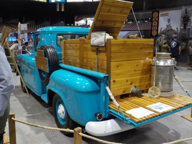 The restored Fish and Game hatchery truck