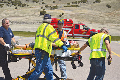 mock DUI wreck demonstration