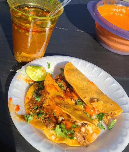 Angel's tacos quesabirria tacos and consommé