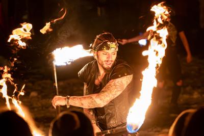 Fire and Ice Winterfest dancer