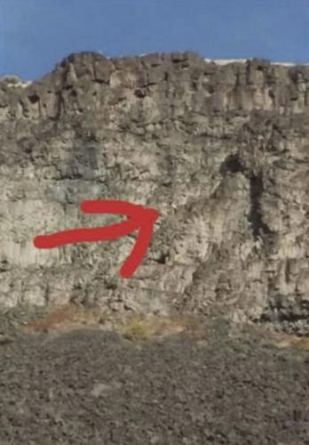 Location of dog trapped on Idaho Cliff