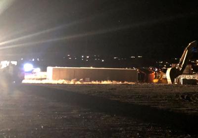 Semi crash on Interstate 15