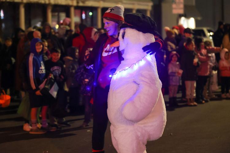 Photos of Christmas Night Lights Parade in downtown Pocatello