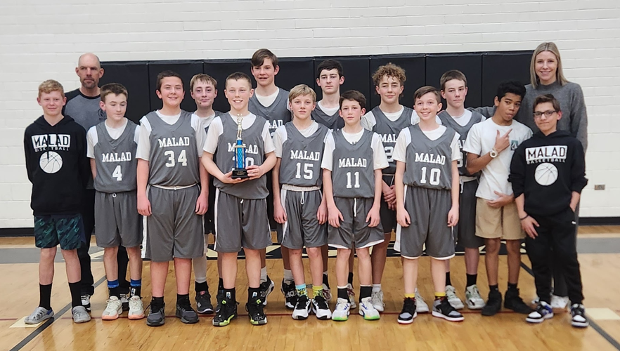 2025  Malad Middle School eighth-grade boys basketball team.