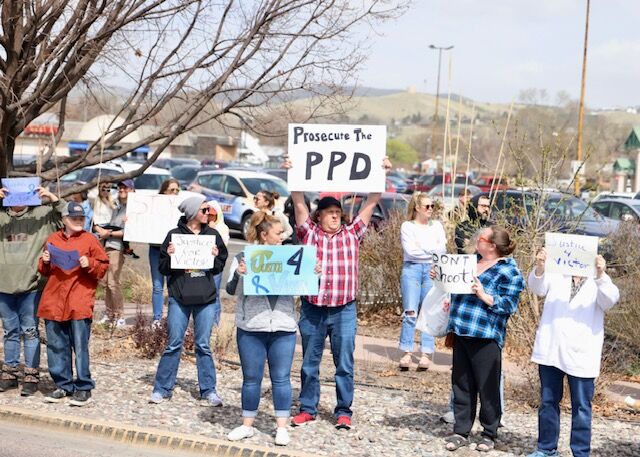 Photos of protest outside Pocatello City Hall following death of Victor ...