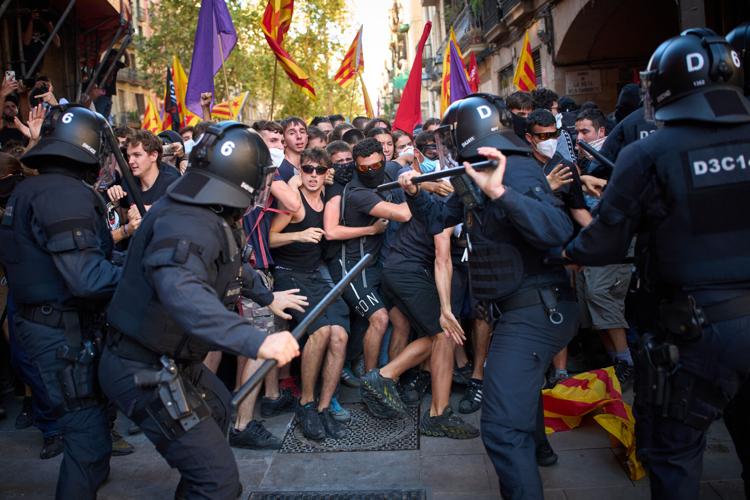 APTOPIX Spain Protest