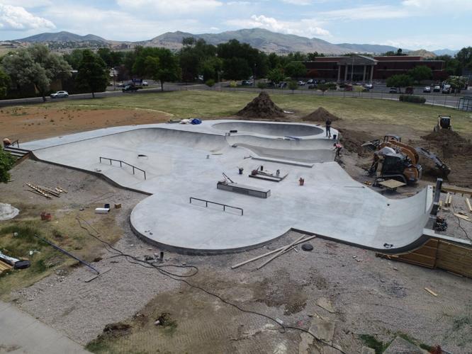 Aerial Optimist skatepark
