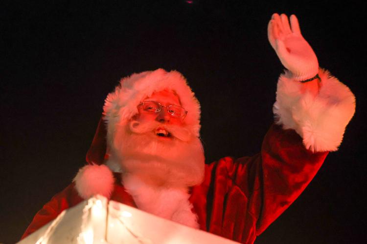 Photos of Christmas Night Lights Parade in downtown Pocatello