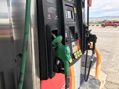 Gas prices generic photo of pumps in Boise by Betsy