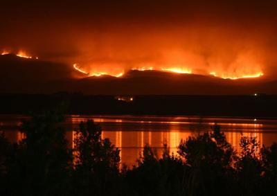 Wildfire Soda Fire Aug. 12, 2015