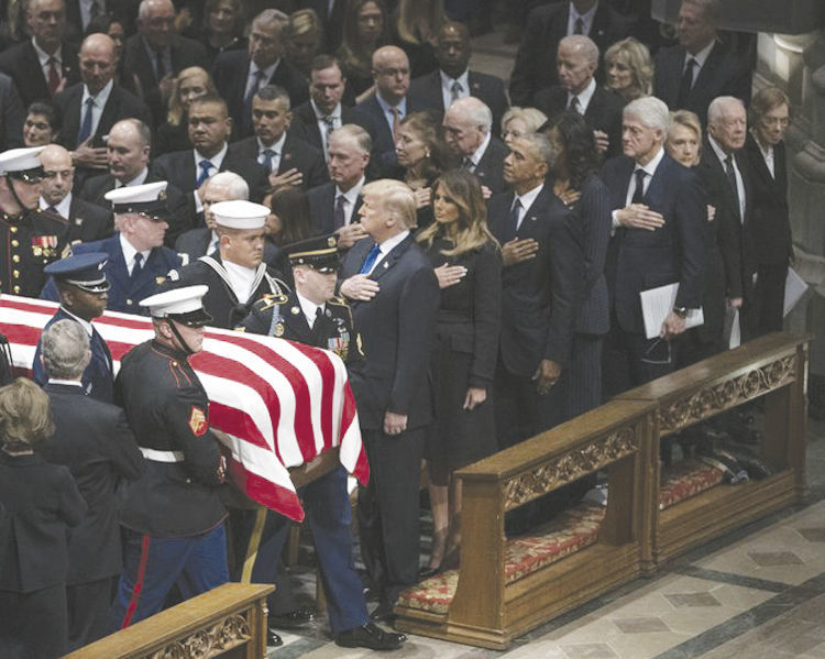 Nation Bids Goodbye To Former President George H W Bush With High