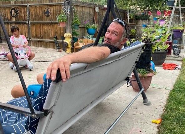 Chris Lippie sitting in chair