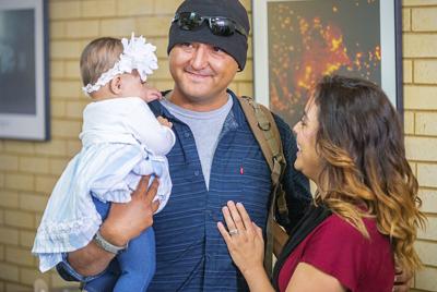 Returning soldier meets daughter for first time at ...