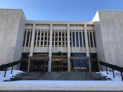 Idaho Supreme Court building snow