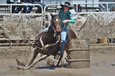 Sloppy, wet conditions slow times down at Idaho State Rodeo