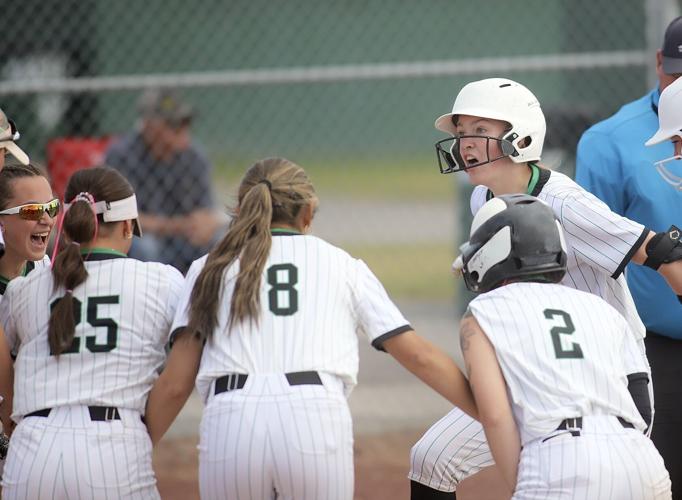 Keslyn Reid Blackfoot softball district title home run