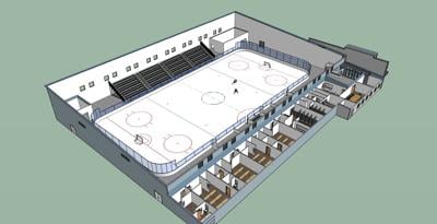 Inline hockey arena