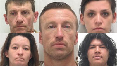 drug pocatello police arrested possession individuals several idahostatejournal idaho bottom left right arrests natalie allison miramontes harris casey carly adam