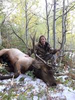 Woman bags her first elk in East Idaho