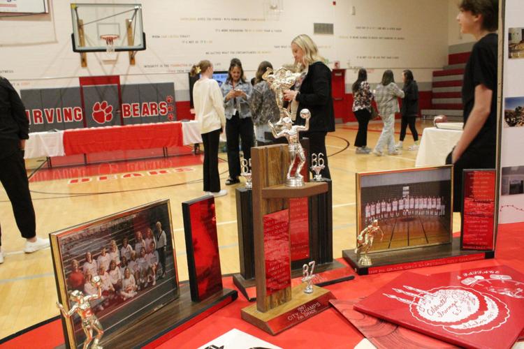 Irving celebration trophies