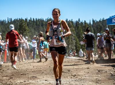 Brittany Peterson competing in the 2021 Western States