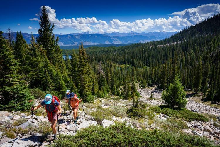 Off trail hiking