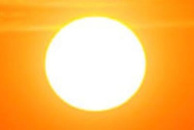 Sun heat advisory warning stock image file photo