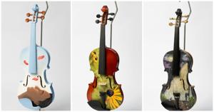Pocatello High School artists donate hand-painted violins to Idaho State-Civic Symphony fundraiser
