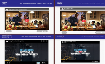 Screen grabs nonprofit data center