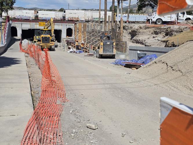 Center Street Underpass construction
