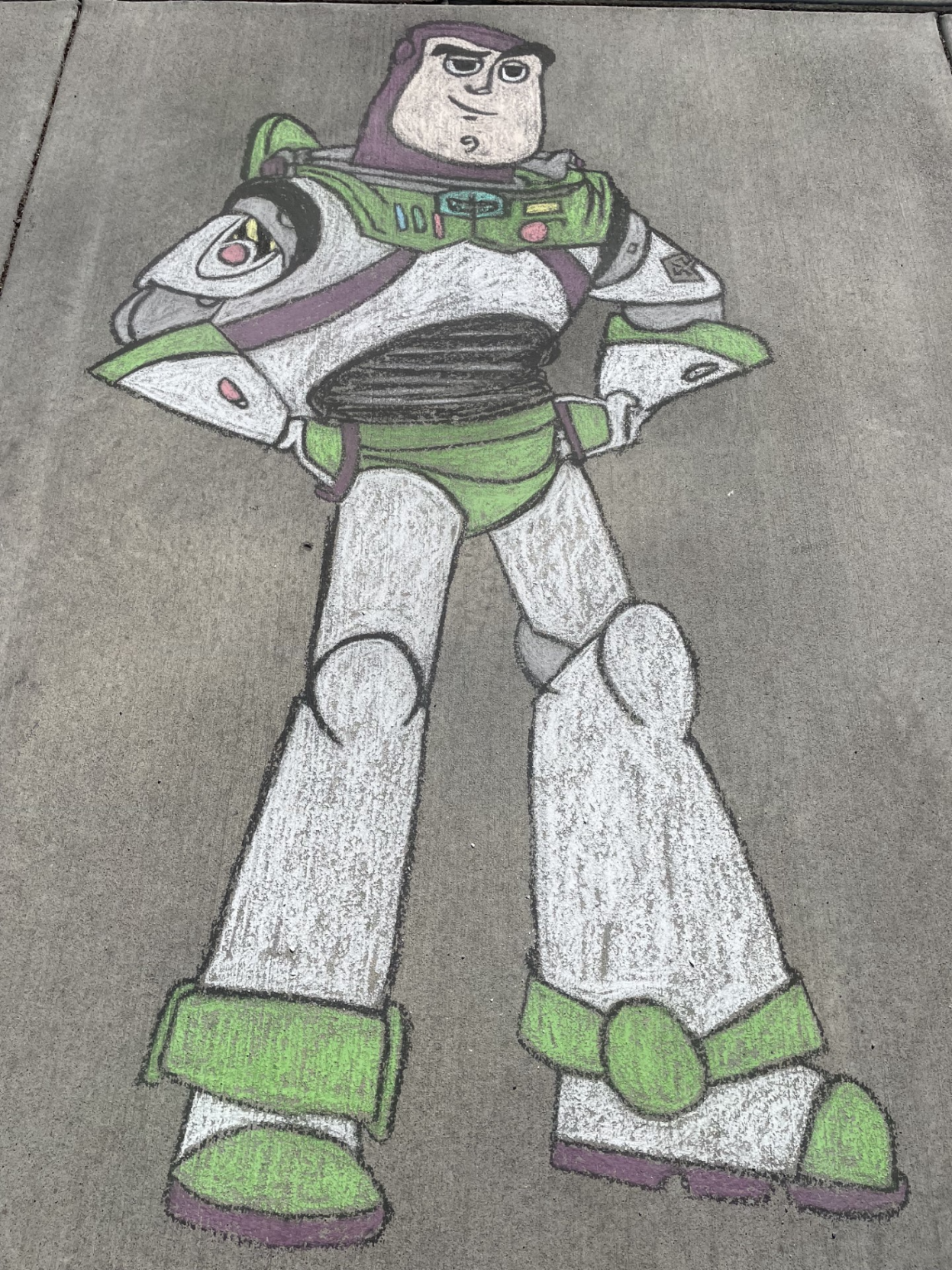 Chalk Buzz Lightyear