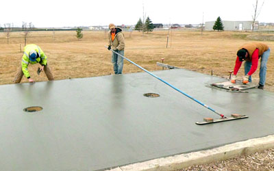 American Falls skate park cnostruction