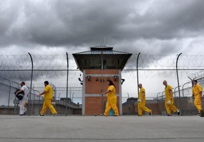 Prison inmates ISCI file yard and tower