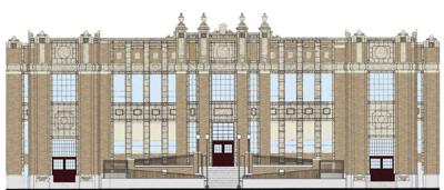 Pocatello High School front entrance renovation