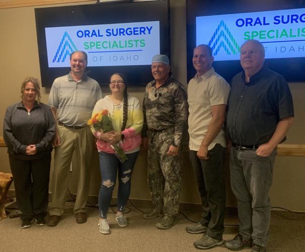Alisha Gladeau with the doctors and techs involved with the program.