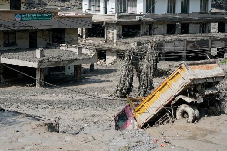 Photos show aftermath of flash floods in Nepal