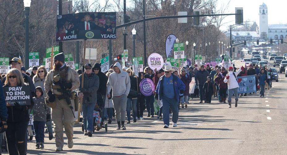 Division on Idaho Capitol steps during annual March For Life | Local ...