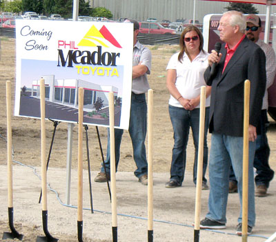 Toyota dealership groundbreaking